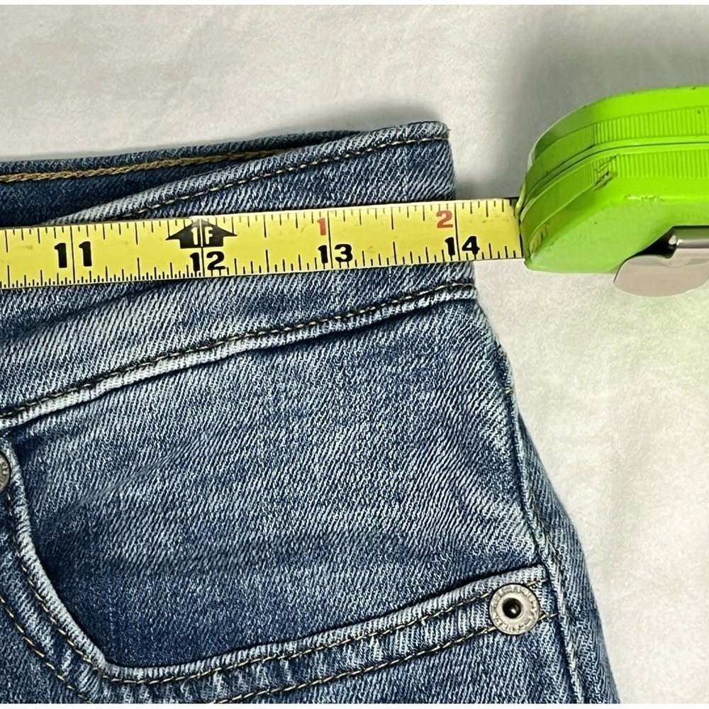 Ralph Lauren Super Skinny Blue Jeans Women 0 (Fits 6/8) Stretch Low Rise 28x29 - Picture 8 of 11